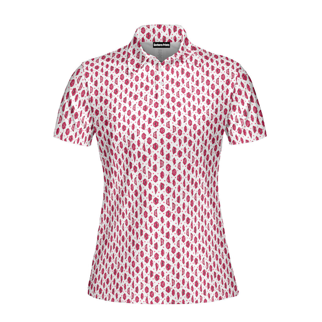 Vertical Smile-Polo Shirt For Women-Gerbera Prints