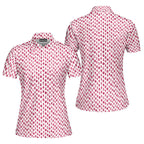 Vertical Smile-Polo Shirt For Women-Gerbera Prints