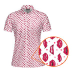 Vertical Smile-Polo Shirt For Women-Gerbera Prints