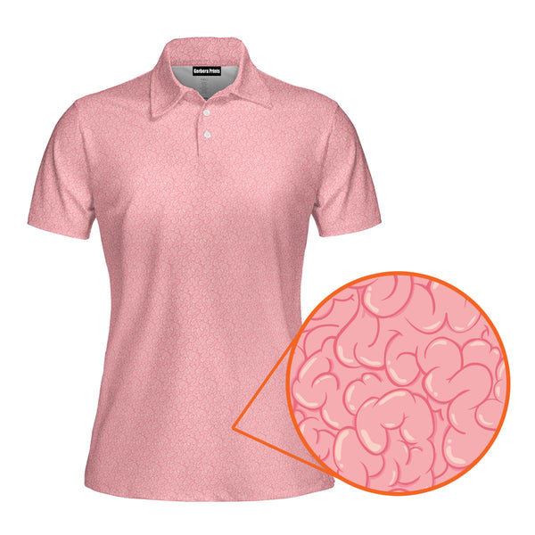 Brain Butts Funny Polo Shirt For Women 