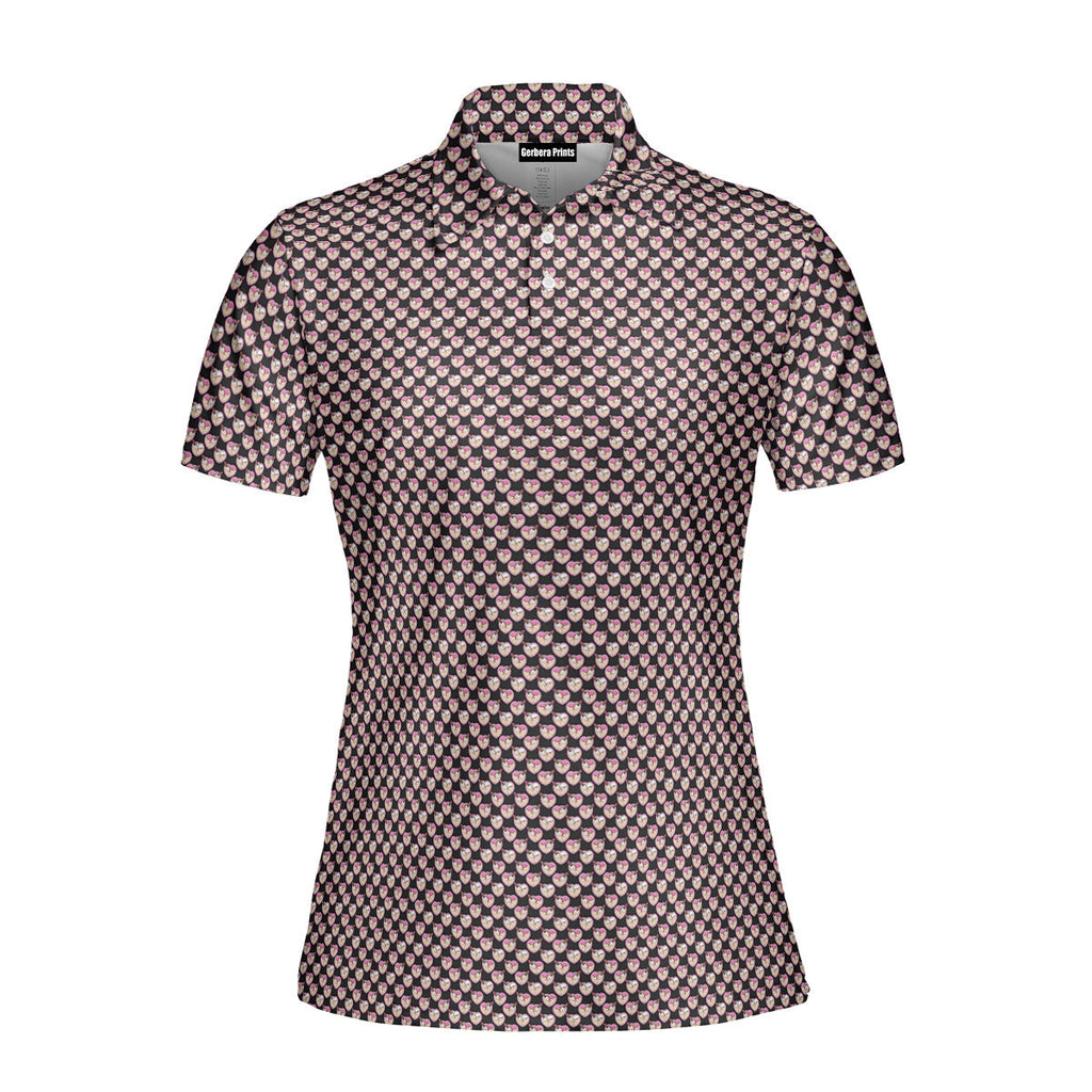 Whip Cream Dream-Polo Shirt For Women-Gerbera Prints