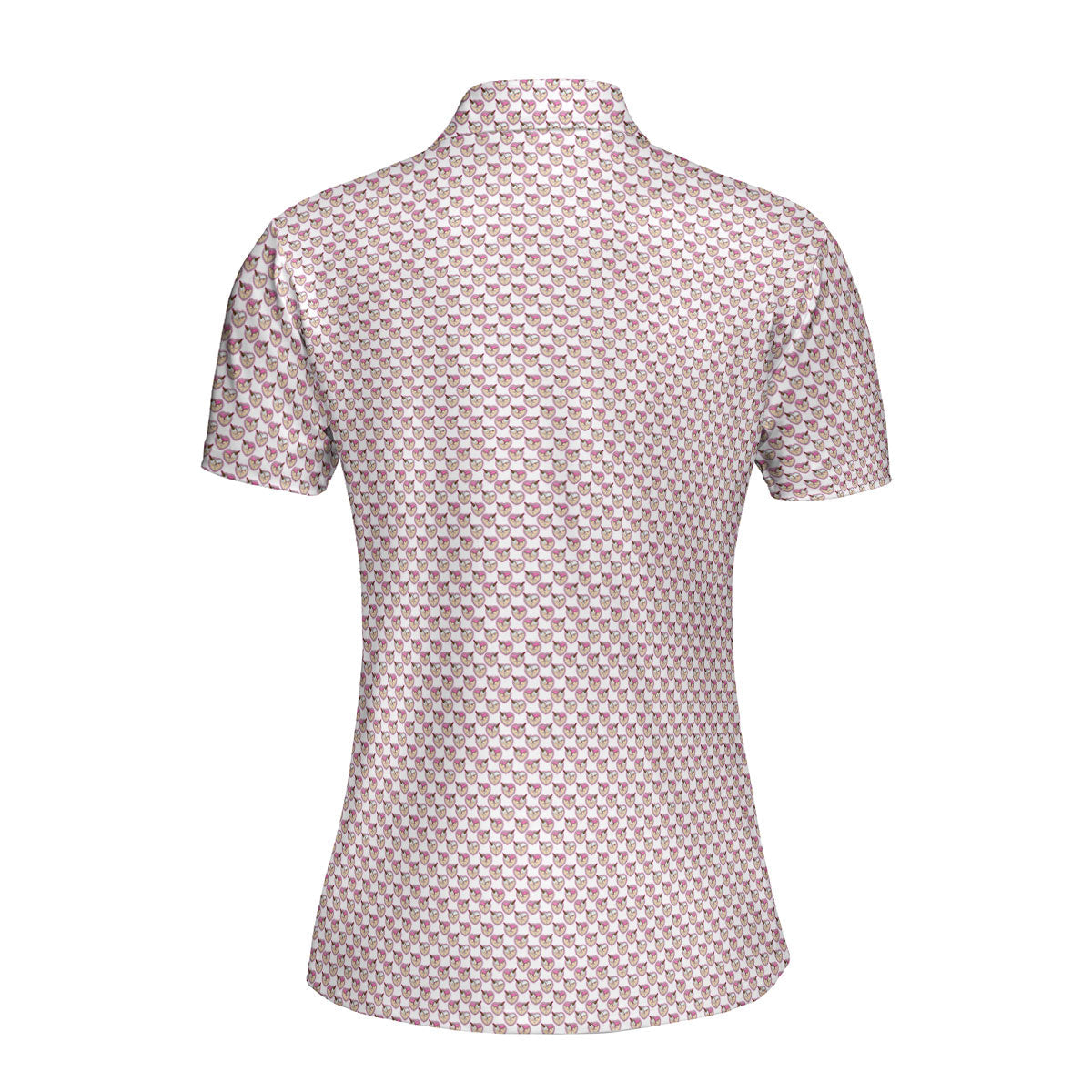 Whip Cream Dream-Polo Shirt For Women-Gerbera Prints