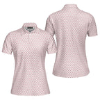Whip Cream Dream-Polo Shirt For Women-Gerbera Prints