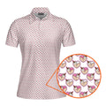 Whip Cream Dream-Polo Shirt For Women-Gerbera Prints
