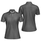 Shaking Hands Skeleton-Polo Shirt For Women-Gerbera Prints