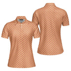 Sweet Peach-Polo Shirt For Women-Gerbera Prints