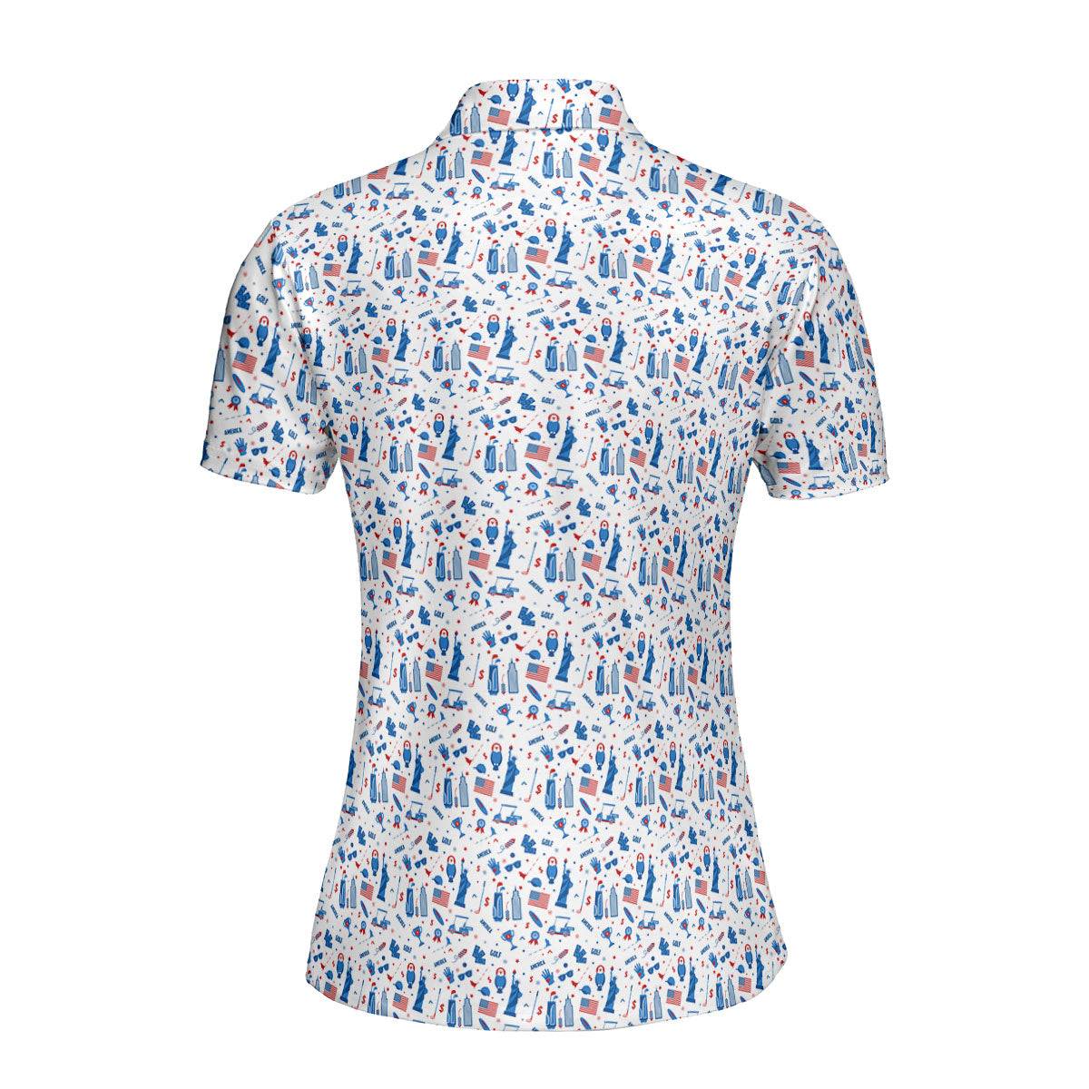America Golf-Polo Shirt For Women-Gerbera Prints