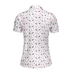 Just Vibin-Polo Shirt For Women-Gerbera Prints