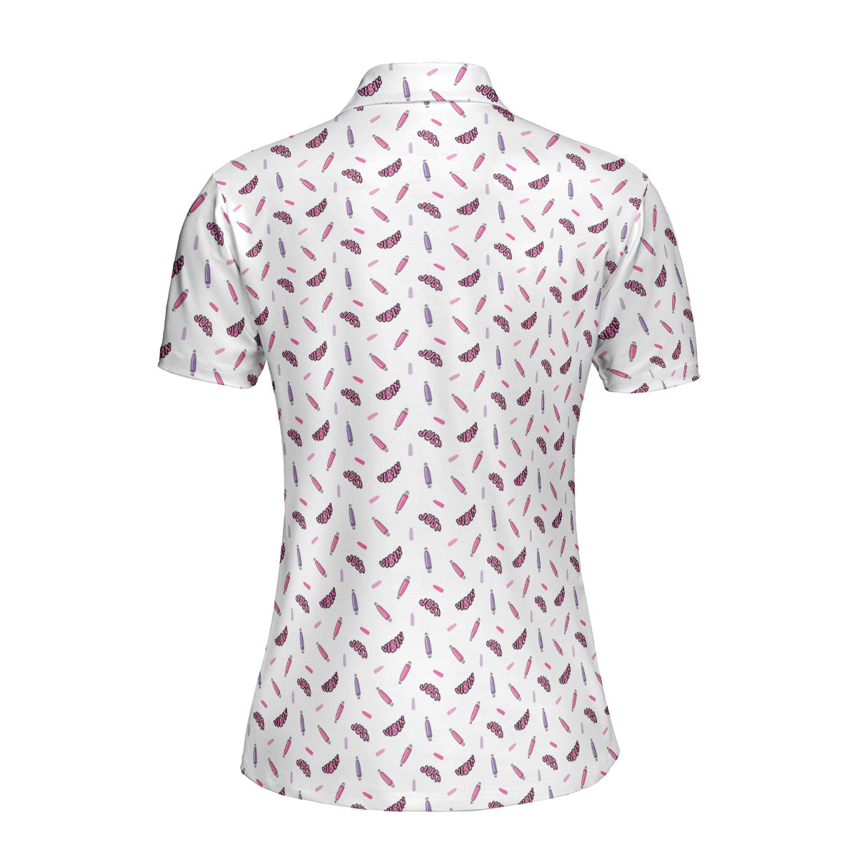 Just Vibin-Polo Shirt For Women-Gerbera Prints