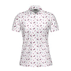 Just Vibin-Polo Shirt For Women-Gerbera Prints
