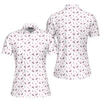 Just Vibin-Polo Shirt For Women-Gerbera Prints
