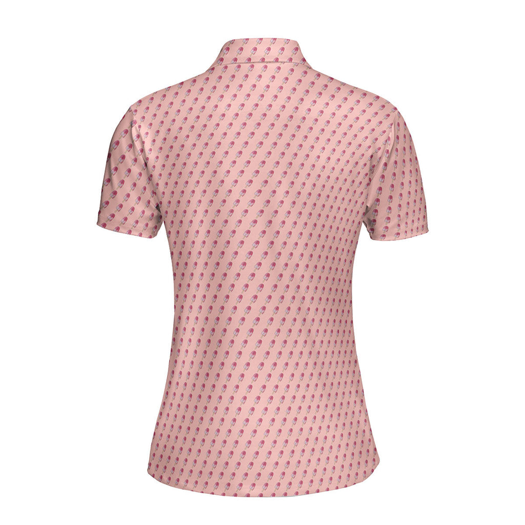 Ice Cream-Polo Shirt For Women-Gerbera Prints