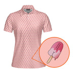 Ice Cream-Polo Shirt For Women-Gerbera Prints