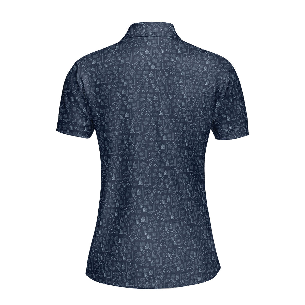 The American-Polo Shirt For Women-Gerbera Prints