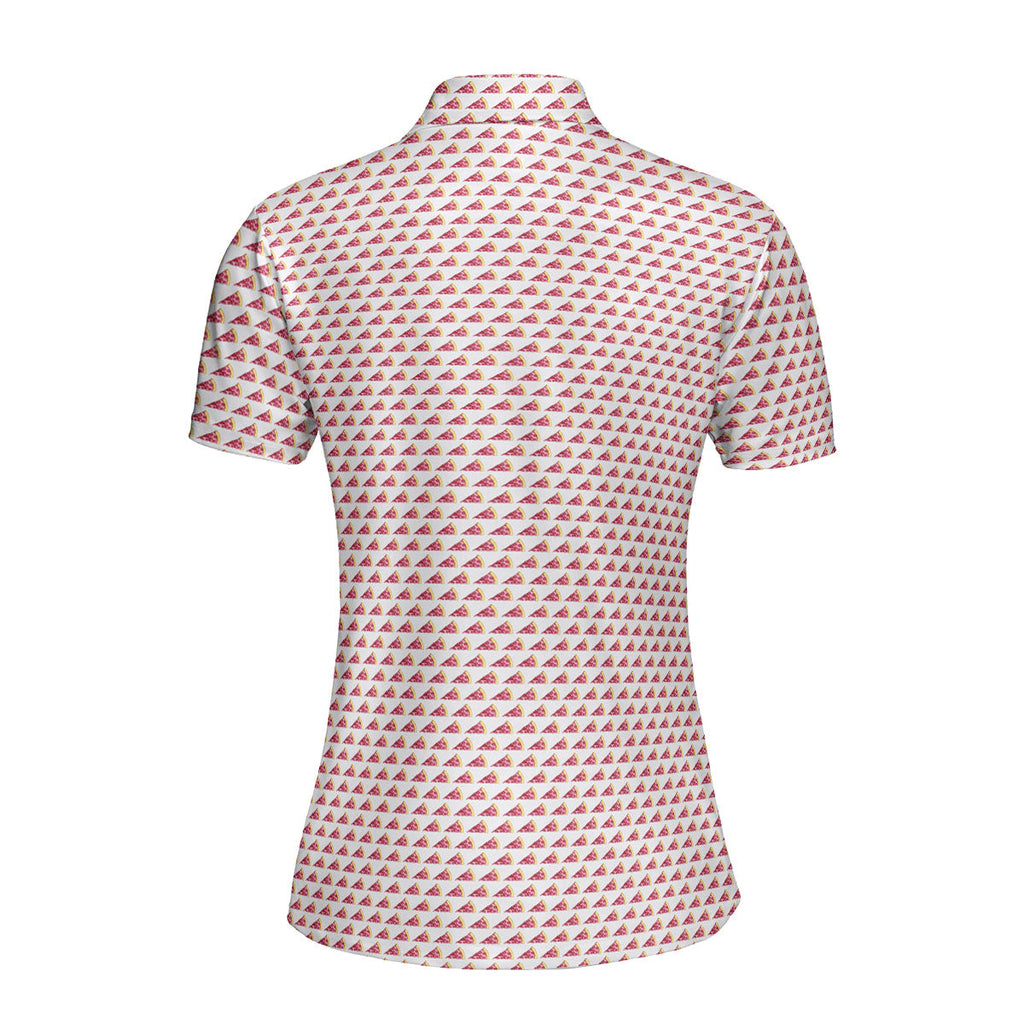 Pizza Slut-Polo Shirt For Women-Gerbera Prints