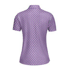Slutty Pineapple-Polo Shirt For Women-Gerbera Prints