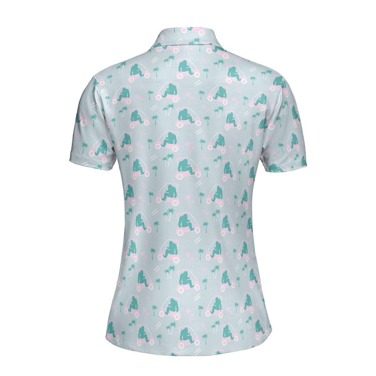 Bigfoot Golf Funny Polo Shirt For Women