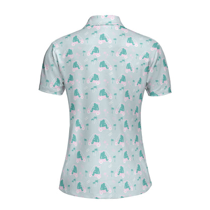 Bigfoot Golf Funny Polo Shirt For Women