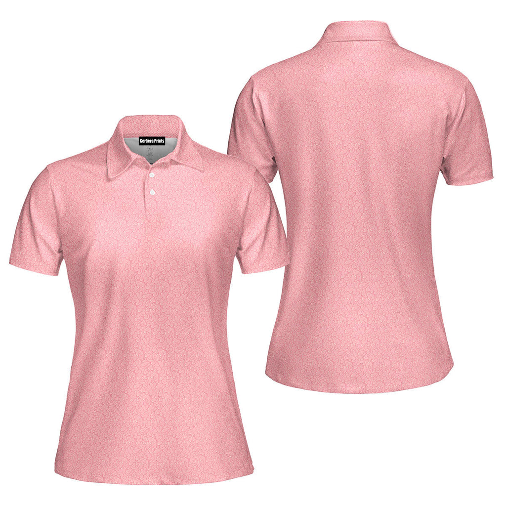 Brain Butts-Polo Shirt For Women-Gerbera Prints