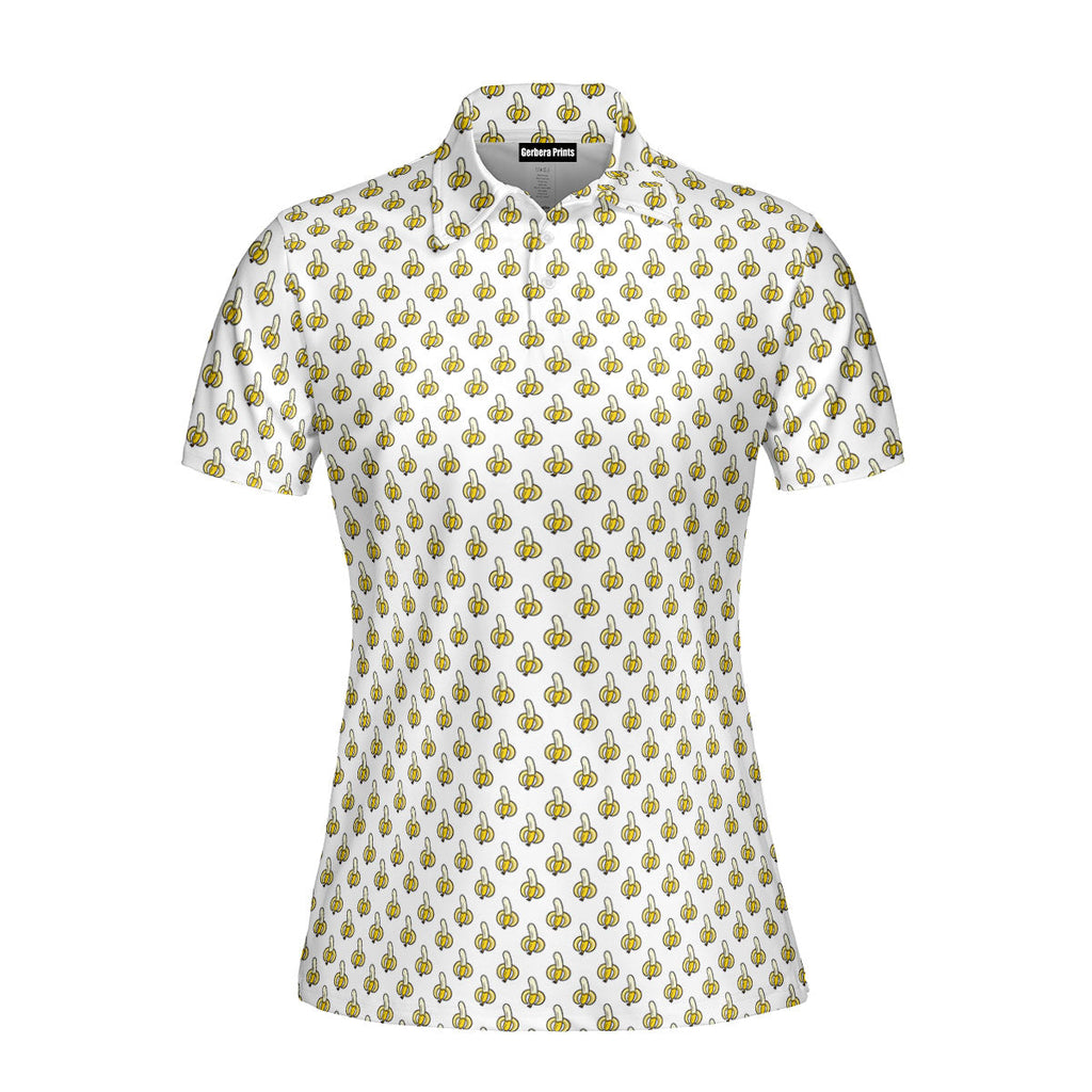 Banana-Polo Shirt For Women-Gerbera Prints