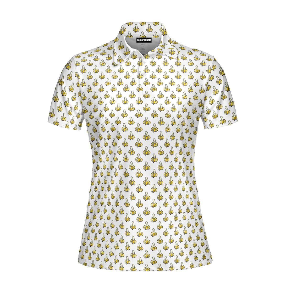 Banana-Polo Shirt For Women-Gerbera Prints
