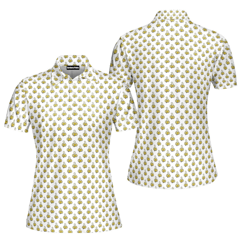 Banana-Polo Shirt For Women-Gerbera Prints
