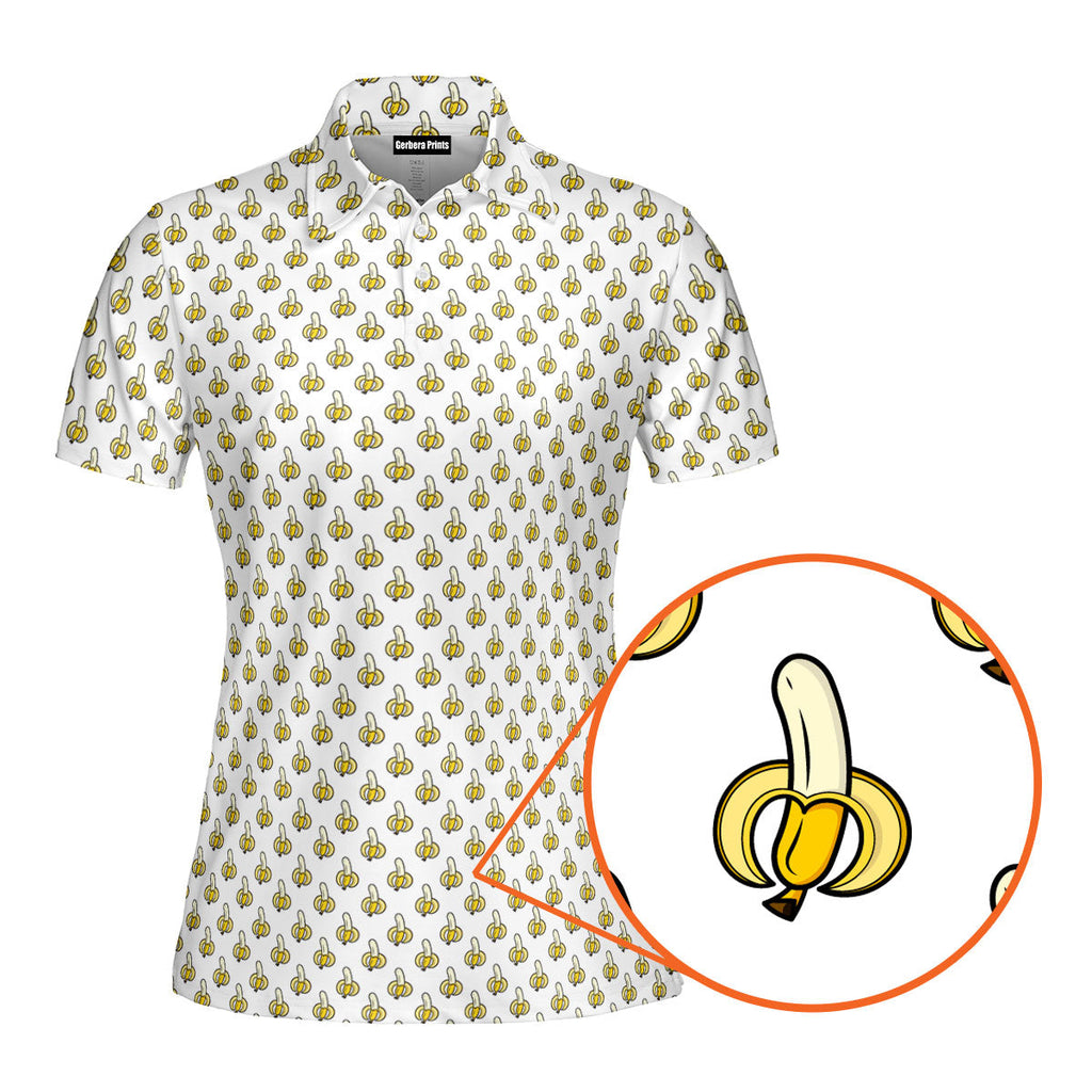 Banana-Polo Shirt For Women-Gerbera Prints