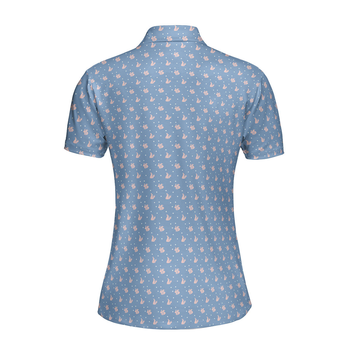 Lovers Rabbits-Polo Shirt For Women-Gerbera Prints