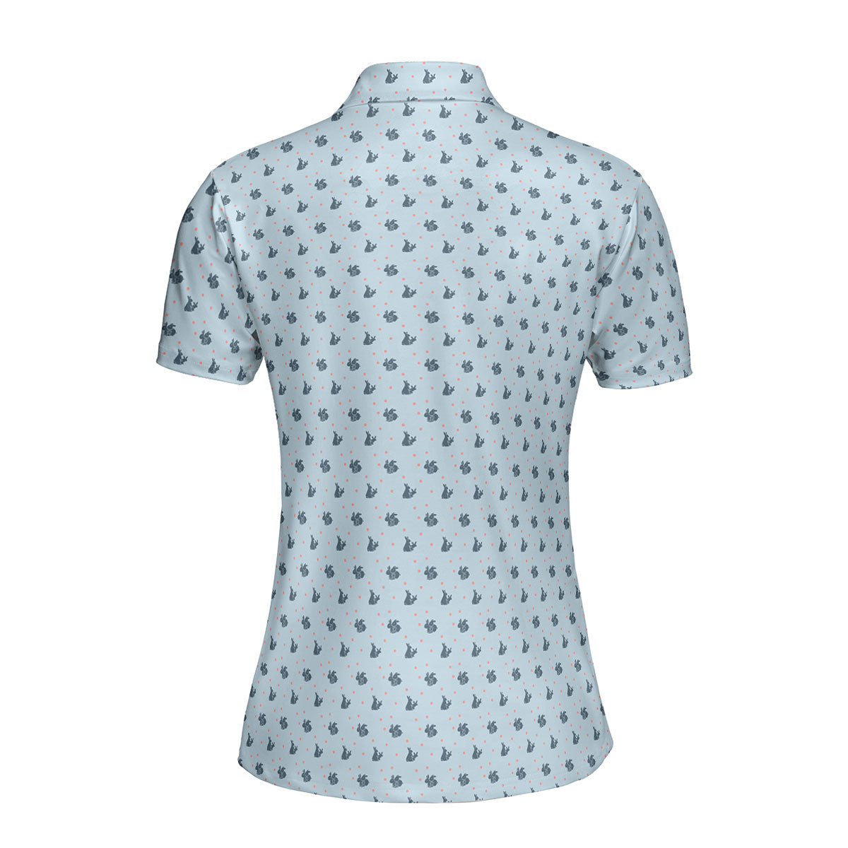 Lovers Rabbits-Polo Shirt For Women-Gerbera Prints