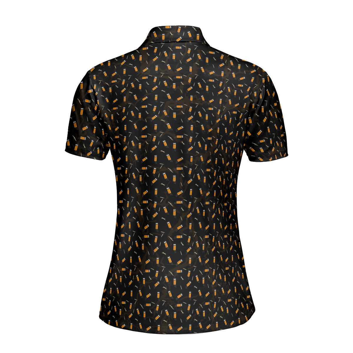 Cigarette Butts-Polo Shirt For Women-Gerbera Prints