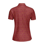 Cigarette Butts-Polo Shirt For Women-Gerbera Prints