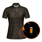 Cigarette Butts-Polo Shirt For Women-Gerbera Prints
