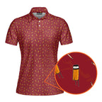 Cigarette Butts-Polo Shirt For Women-Gerbera Prints