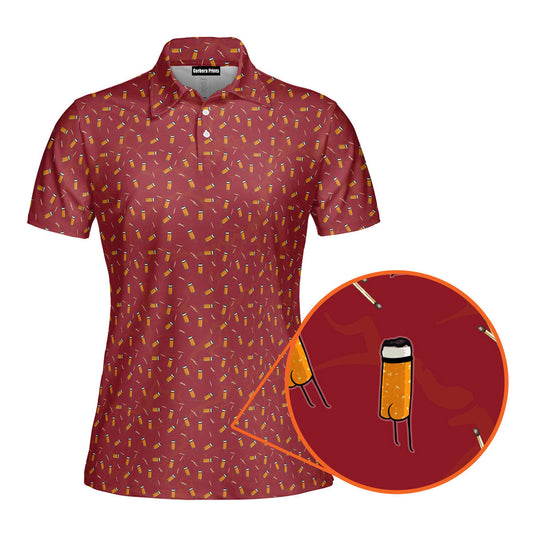 Cigarette Butts Funny Polo Shirt For Women