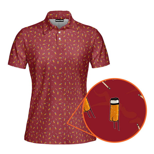 Cigarette Butts Funny Polo Shirt For Women