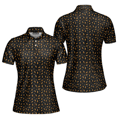 Cigarette Butts Funny Polo Shirt For Women