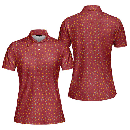 Cigarette Butts Funny Polo Shirt For Women