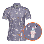 Milk Bottle Funny Polo Shirt For Women 