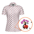 Spank The Monkey-Polo Shirt For Women-Gerbera Prints