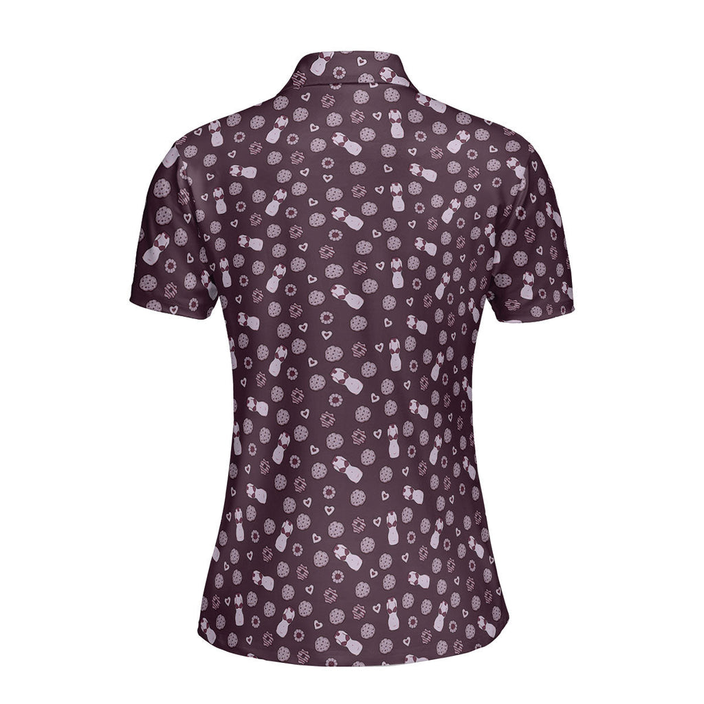 Milk & Cookies-Polo Shirt For Women-Gerbera Prints