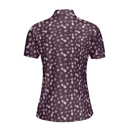 Milk & Cookies Funny Polo Shirt For Women