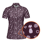 Milk & Cookies-Polo Shirt For Women-Gerbera Prints