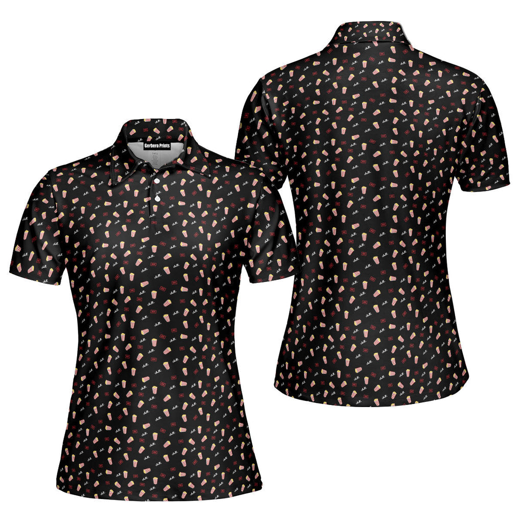 Netflix and Chill-Polo Shirt For Women-Gerbera Prints