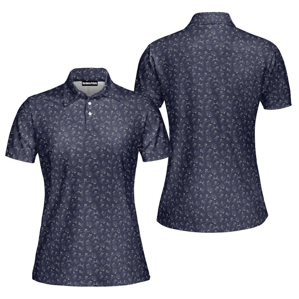 Thirsty-Polo Shirt For Women-Gerbera Prints