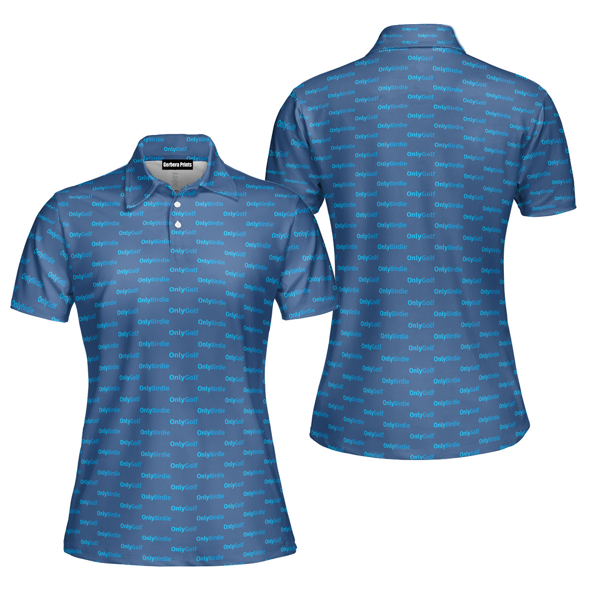 OnlyGolf-Polo Shirt For Women-Gerbera Prints