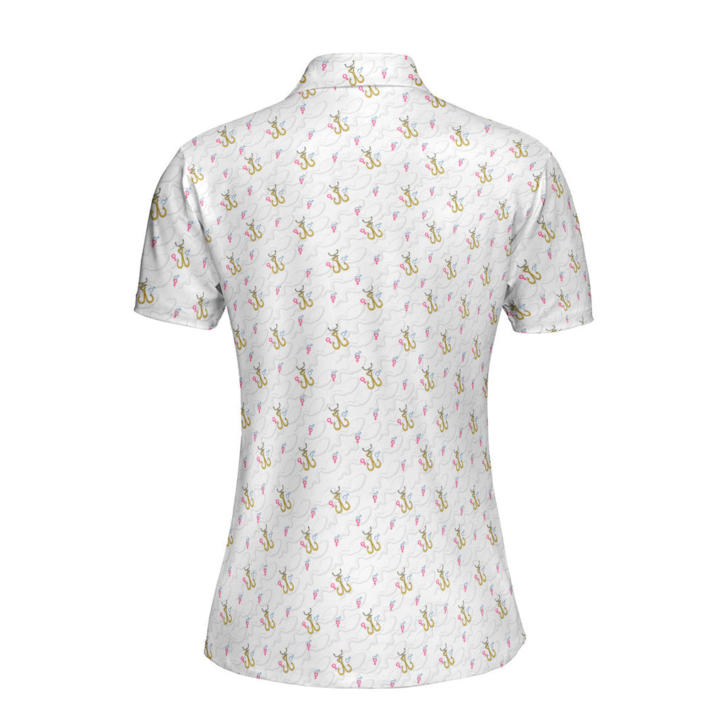 Hook Up-Polo Shirt For Women-Gerbera Prints