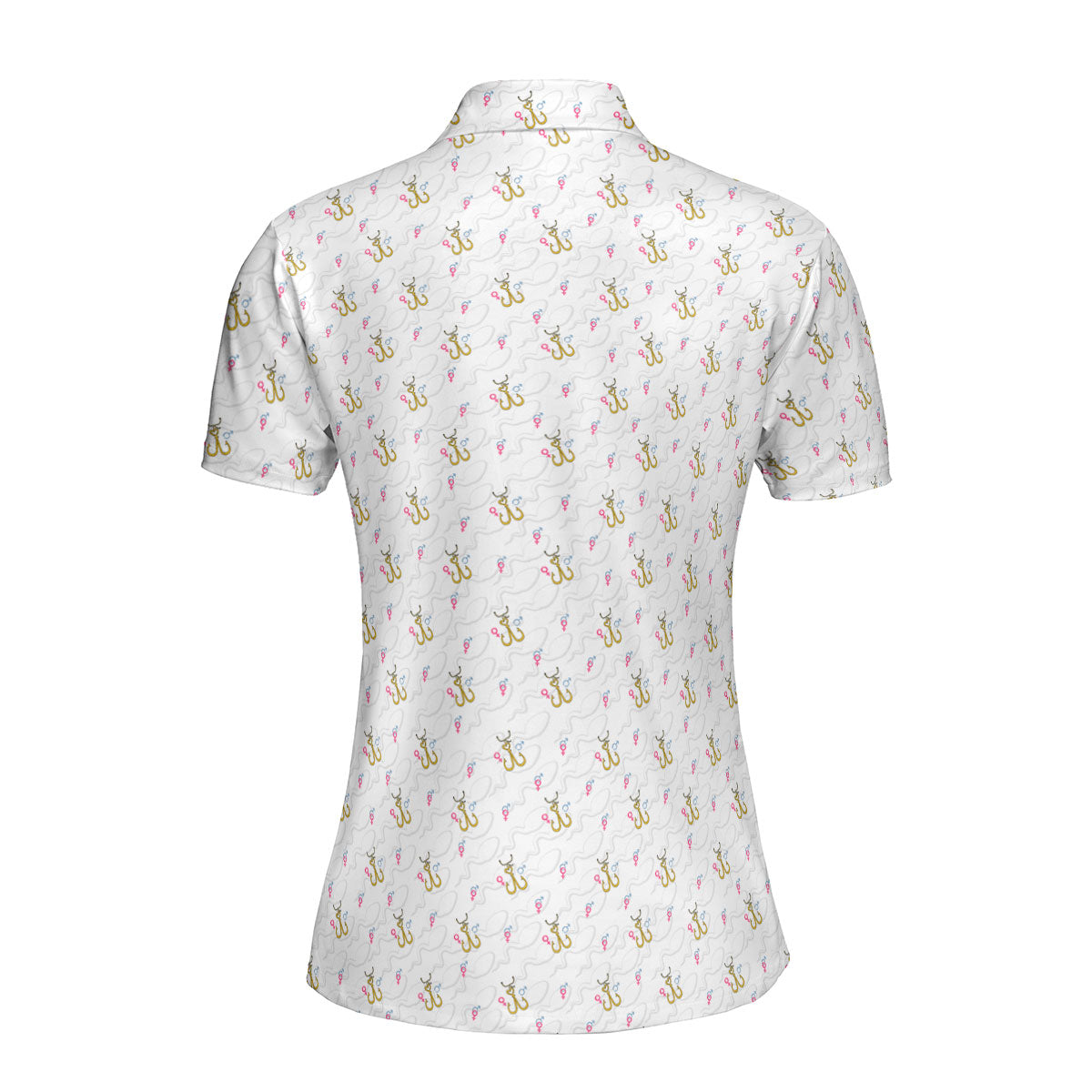 Hook Up-Polo Shirt For Women-Gerbera Prints