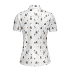 I Saw That-Polo Shirt For Women-Gerbera Prints