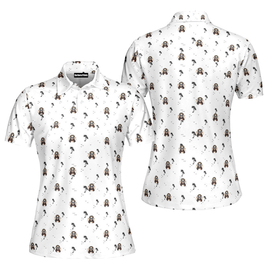 I Saw That-Polo Shirt For Women-Gerbera Prints