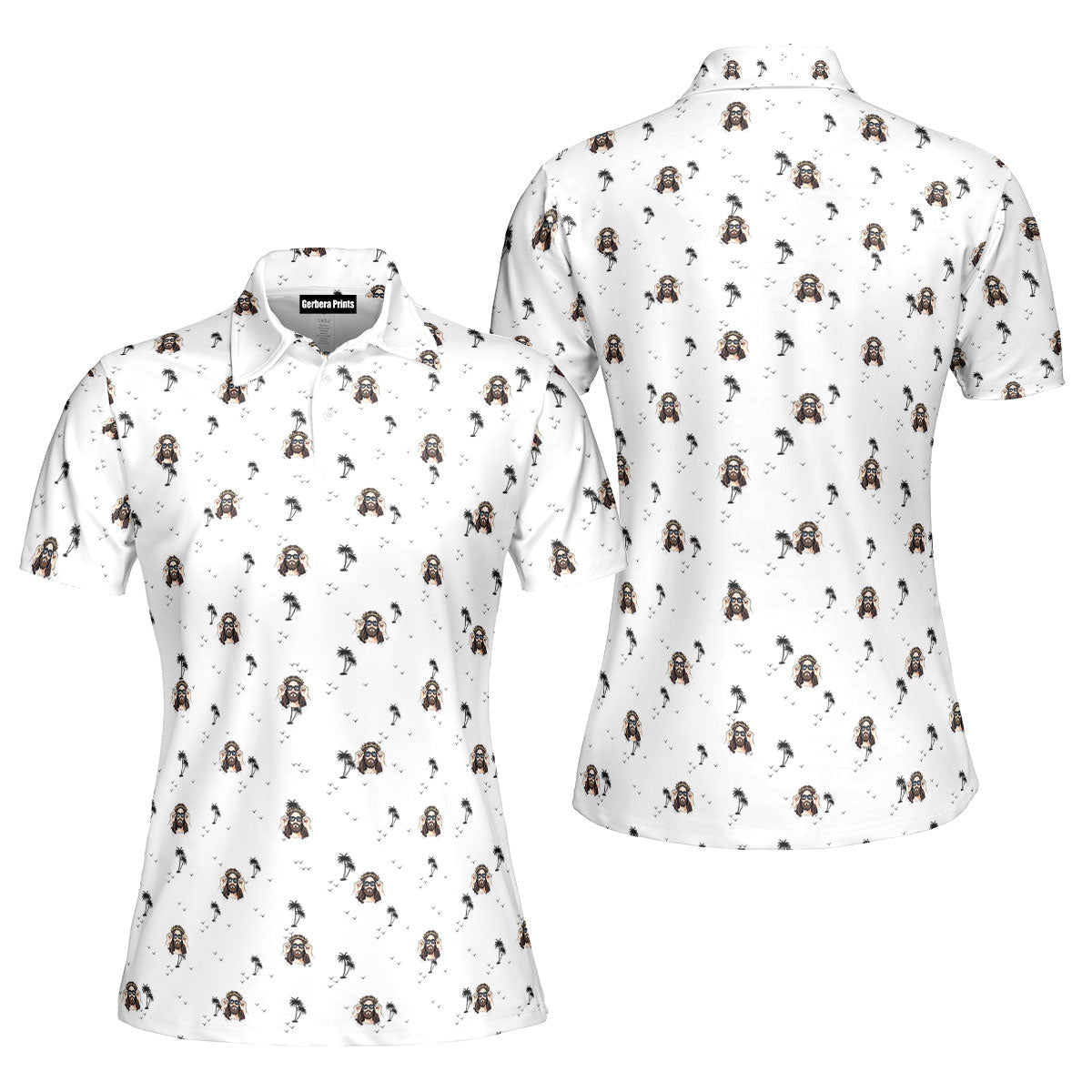 I Saw That-Polo Shirt For Women-Gerbera Prints